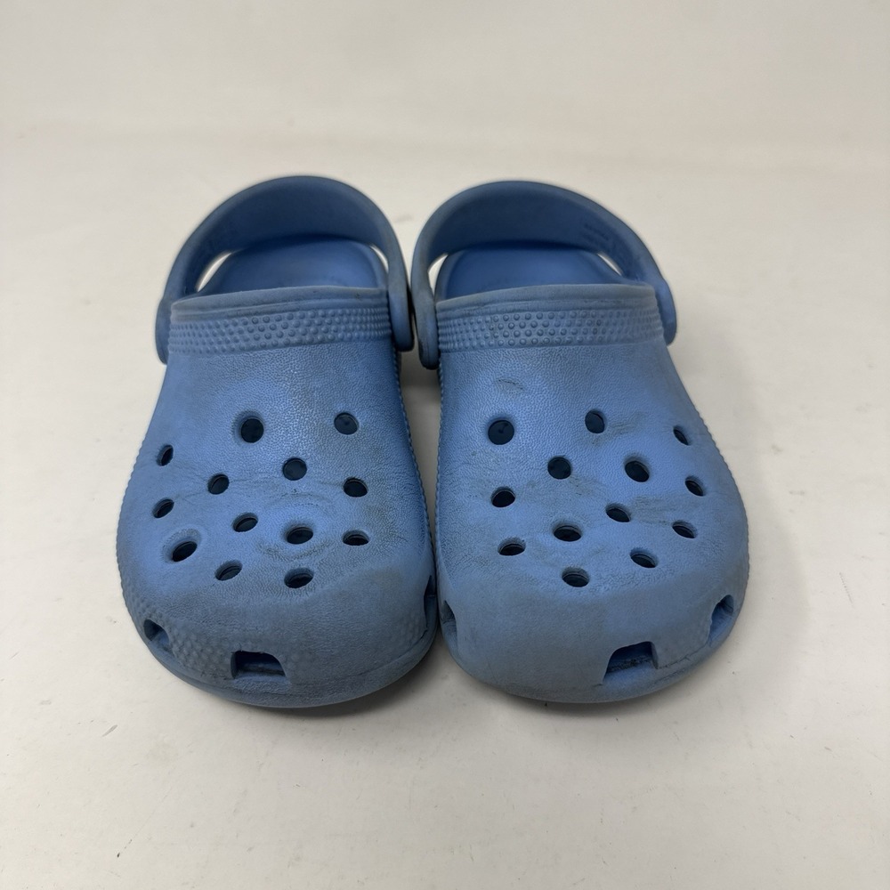 Crocs Classic Clog Light Ice Blue Size C11 Unisex Kids Water Play Shoes Slip On